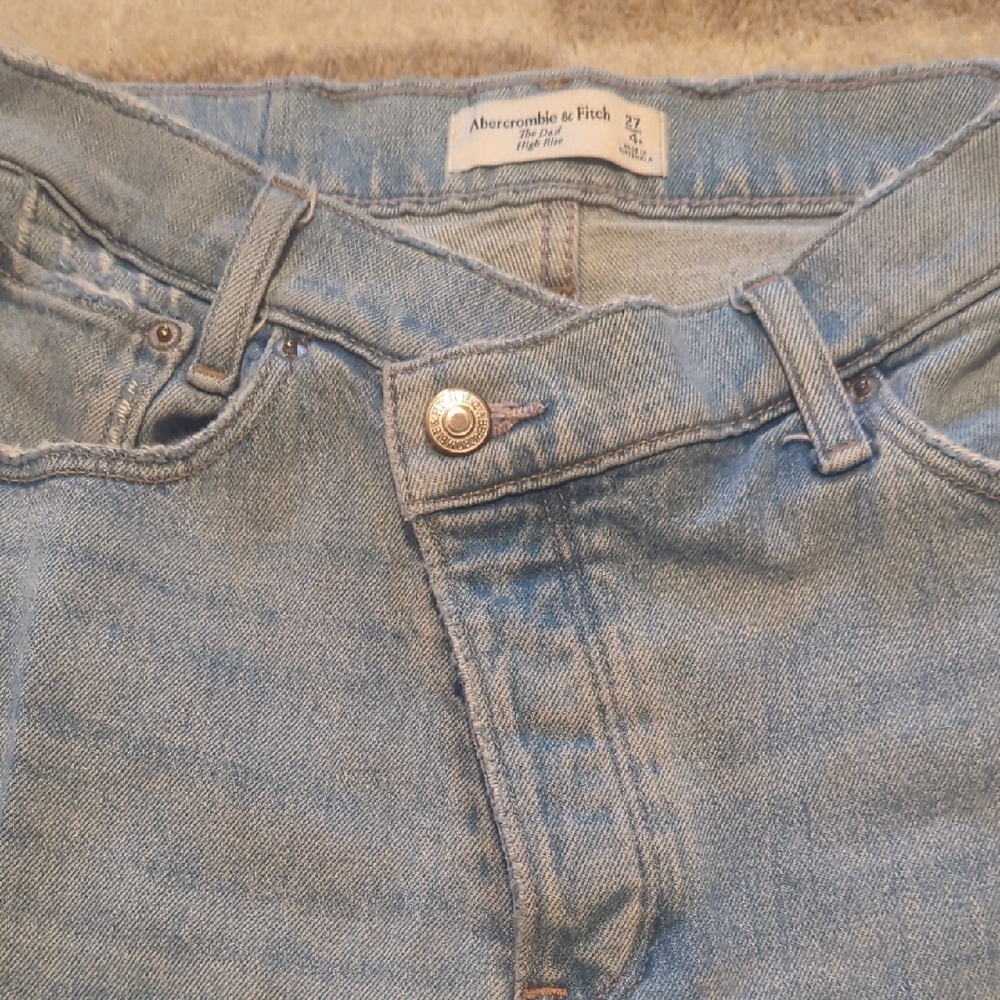Abercrombie & Fitch The Dad High Rise Blue Jeans Size 4 R